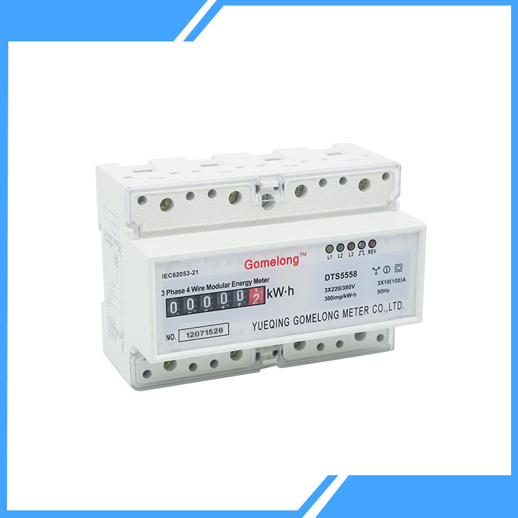 Đồng hồ đo điện ba pha bốn dây Din Rail Pluse